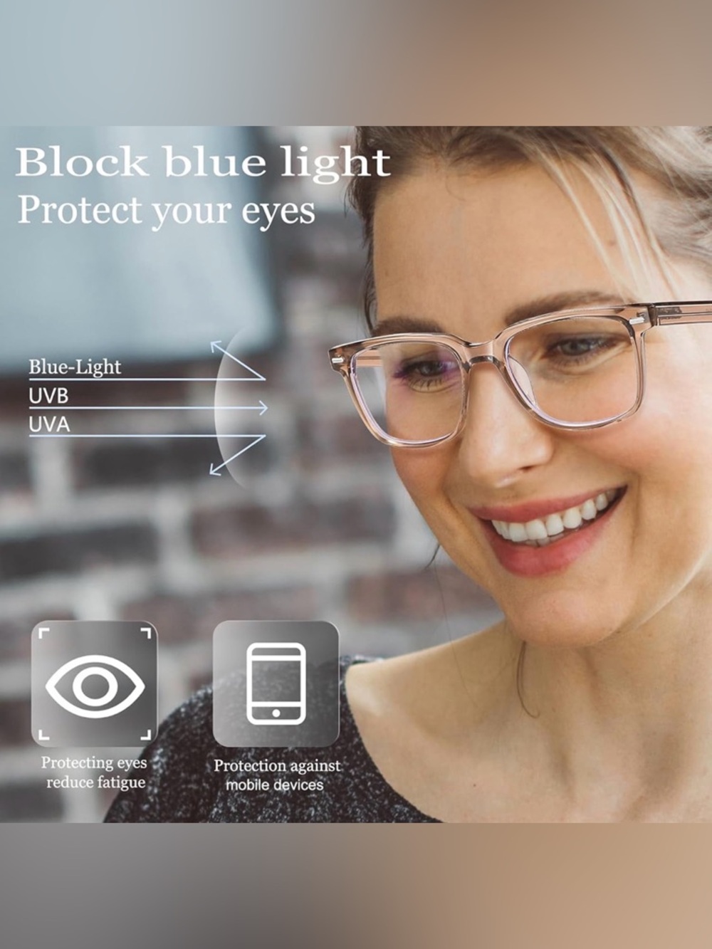 Reading glasses with blue light frames 1.0 - Picture 3 of 6